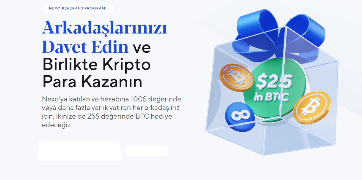 Nexo Referans Programı 25 dolar