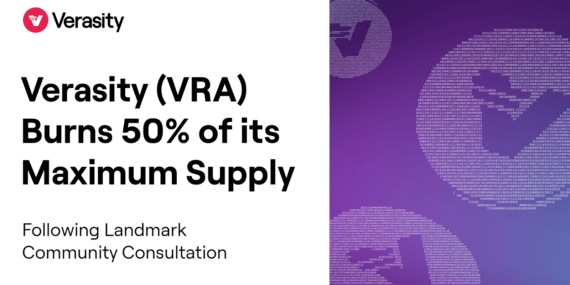 Verasity (VRA), Maksimum arzının % 50’sini yakıyor